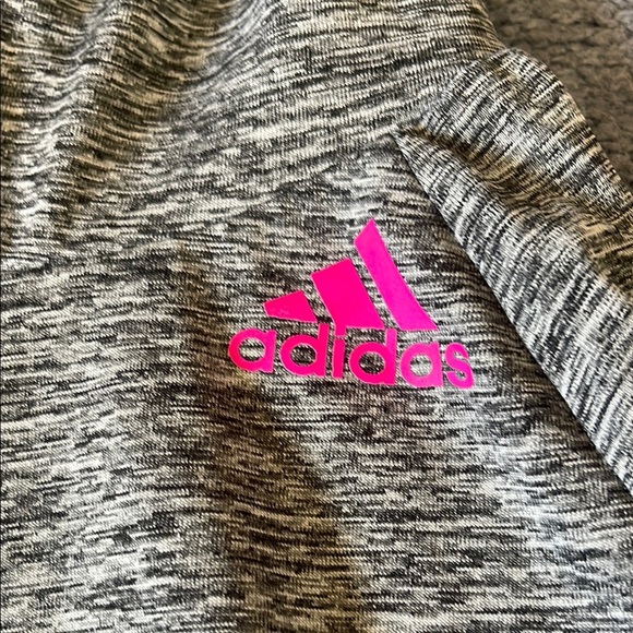 Adidas Gray and Pink Kids Climate Top - Picture 2 of 9